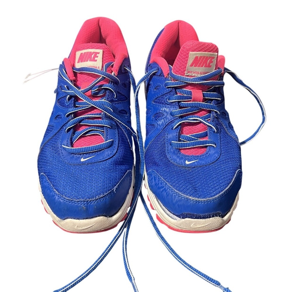 Nike Revolution 2 Running Shoes Women's US 7.5 Blue Pink Athletic Sneakers